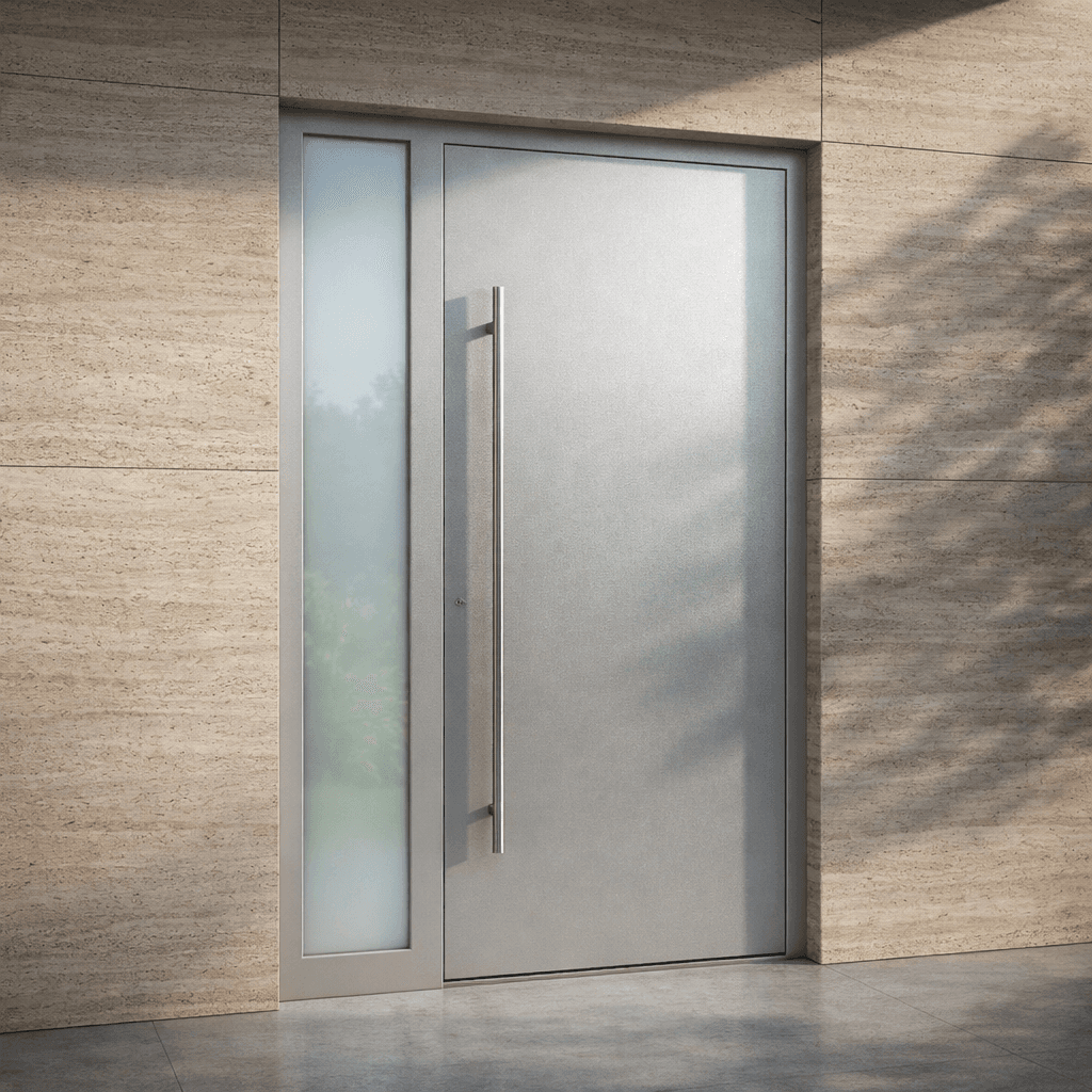 Linea L-102 — minimalistična vrata s horizontalno strukturo